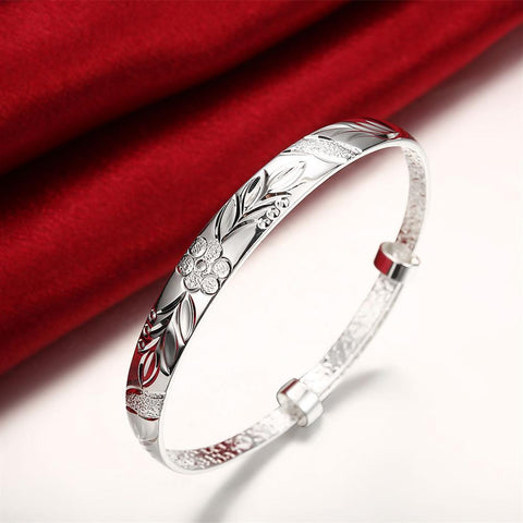 Silver Plated Adjustable Botanical Gardens Women&