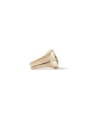 Father's Day Gift 14K Gold Plating Bee Design Signet Statement Ring