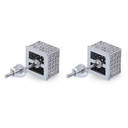 3D Cubed White Swarovski Elements Stud Earrings in 18K White Gold, , ALILY , ALILY   jewelryjewelry deals, swarovski crystal jewelry, groupon jewelry,, jewelry for mom, 