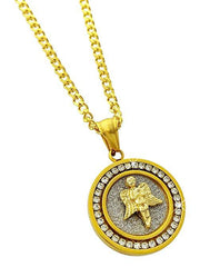 Father's Day! Circular Inspirational Pendant Necklace in 14K Gold - Four Options Available, Necklace, ALILY , ALILY   jewelryjewelry deals, swarovski crystal jewelry, groupon jewelry,, jewelry for mom, 