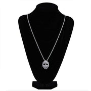 Black Iced Out Crystal Pav'e Panther Pendant Necklace