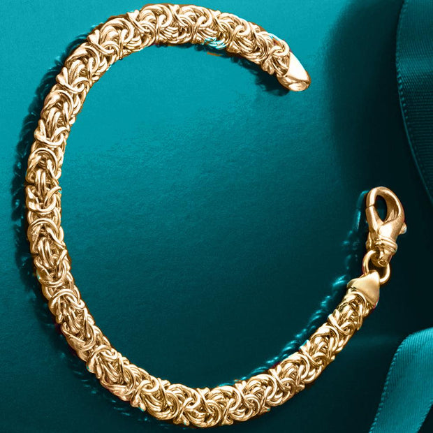 Byzantine Chain Bracelet in 18K Gold Plated, Bracelet, ALILY , ALILY   jewelryjewelry deals, swarovski crystal jewelry, groupon jewelry,, jewelry for mom, 