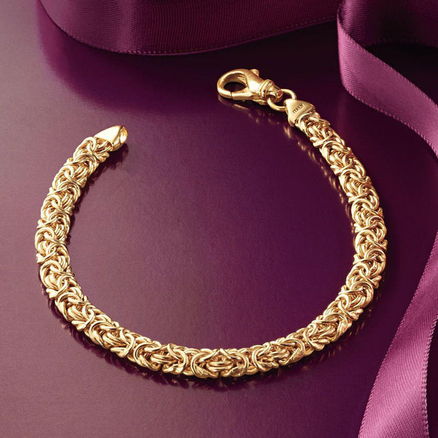 Byzantine Chain Bracelet in 18K Gold Plated, Bracelet, ALILY , ALILY   jewelryjewelry deals, swarovski crystal jewelry, groupon jewelry,, jewelry for mom, 