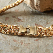 14K Gold Plating Milan Inspired Thick Cut Chain Link Bracelet