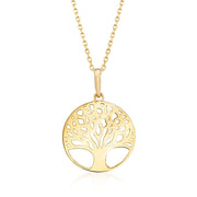 Classic Mother of Tree of Life Necklace in 18K Gold Plated, Necklace, ALILY , ALILY   jewelryjewelry deals, swarovski crystal jewelry, groupon jewelry,, jewelry for mom, 