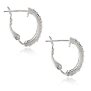 5.55 CTTW Gemstone Lining Earrings in 18K White Gold- Five Options, , ALILY , ALILY   jewelryjewelry deals, swarovski crystal jewelry, groupon jewelry,, jewelry for mom, 