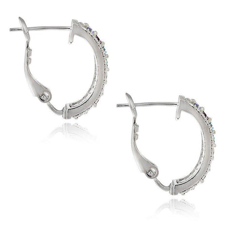 5.55 CTTW Gemstone Lining Earrings in 18K White Gold- Five Options, , ALILY , ALILY   jewelryjewelry deals, swarovski crystal jewelry, groupon jewelry,, jewelry for mom, 