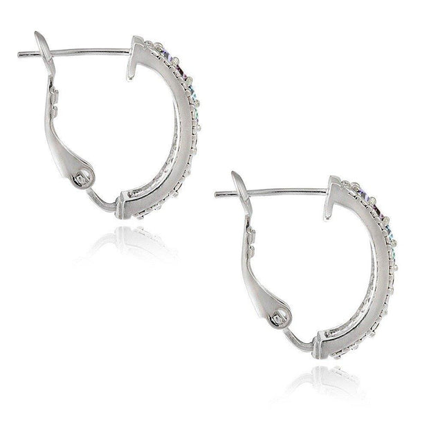 5.55 CTTW Gemstone Lining Earrings in 18K White Gold- Five Options, , ALILY , ALILY   jewelryjewelry deals, swarovski crystal jewelry, groupon jewelry,, jewelry for mom, 