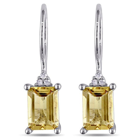 Yellow Crystal Emerald Cut Pav&