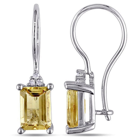 Yellow Crystal Emerald Cut Pav&