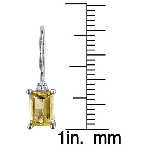Yellow Crystal Emerald Cut Pav&