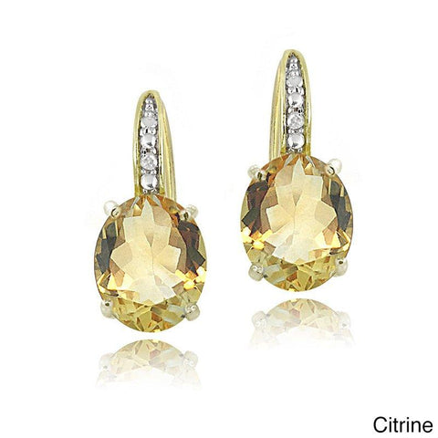 1.50 Ct Oval Cut Yellow with Pave crystals Stud Earringin 18K Gold Plated, Earring, ALILY , ALILY   jewelryjewelry deals, swarovski crystal jewelry, groupon jewelry,, jewelry for mom, 