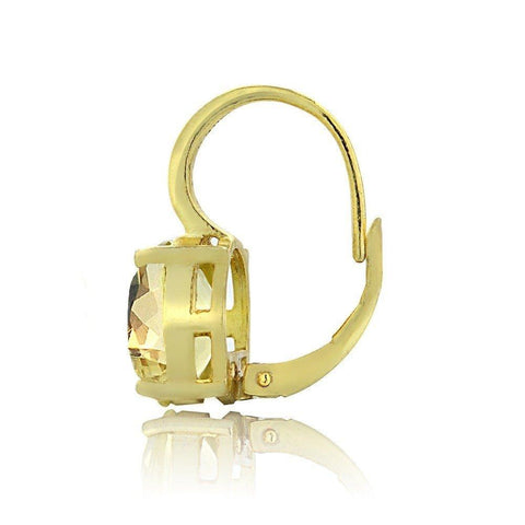 1.50 Ct Oval Cut Yellow with Pave crystals Stud Earringin 18K Gold Plated, Earring, ALILY , ALILY   jewelryjewelry deals, swarovski crystal jewelry, groupon jewelry,, jewelry for mom, 