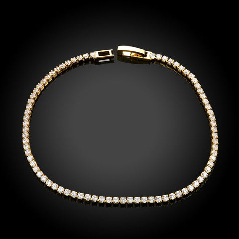 8.00 CTTW Certified Gemstone Tennis Bracelet in 18K Gold Plating - 15 Options