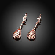 18K Rose-Gold Plated Bohemian Laser Cut Drop Earrings, Earring, ALILY , ALILY   jewelryjewelry deals, swarovski crystal jewelry, groupon jewelry,, jewelry for mom, 