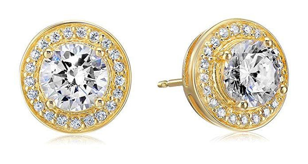 Halo Stud Earrings with Swarovski Crystals with FREE Gift Box, , ALILY , ALILY   jewelryjewelry deals, swarovski crystal jewelry, groupon jewelry,, jewelry for mom, 