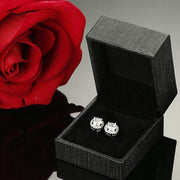 Halo Stud Earrings with Swarovski Crystals with FREE Gift Box, , ALILY , ALILY   jewelryjewelry deals, swarovski crystal jewelry, groupon jewelry,, jewelry for mom, 