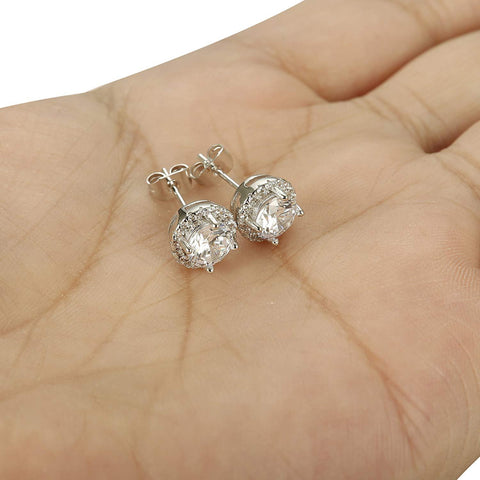 Halo Stud Earrings with Swarovski Crystals with FREE Gift Box, , ALILY , ALILY   jewelryjewelry deals, swarovski crystal jewelry, groupon jewelry,, jewelry for mom, 