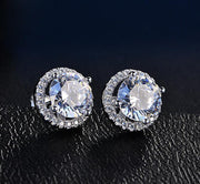 Halo Stud Earrings with Swarovski Crystals with FREE Gift Box, , ALILY , ALILY   jewelryjewelry deals, swarovski crystal jewelry, groupon jewelry,, jewelry for mom, 