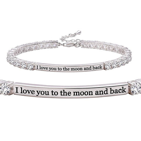 I LOVE YOU TO THE MOON AND BACK Bracelet ITALY Design