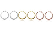 Italian-Made Gold Plated French Lock Hoop Earrings (3-Pack) - ALILY  www..com fashion jewelry for women
