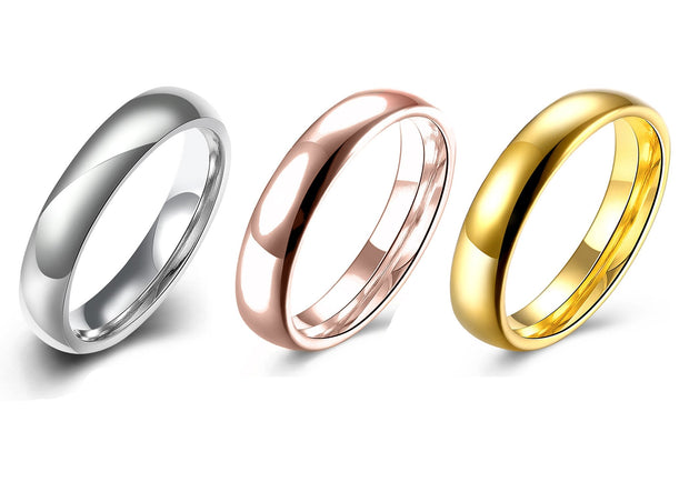 Stainless Steel Comfort Fit Unisex Band Ring - ALILY  www..com fashion jewelry for women