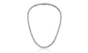 Tennis Necklace and Bracelet Set made With Austrian Crystals with Luxe Box - 18K White ITALY Design