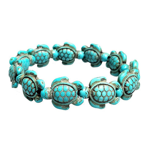 Save the Turtles Stretch Bracelet - 2 Colors ITALY Design  - ALILY