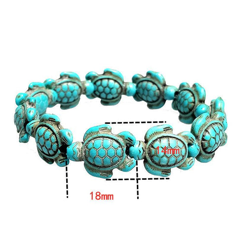 Save the Turtles Stretch Bracelet - 2 Colors ITALY Design  - ALILY