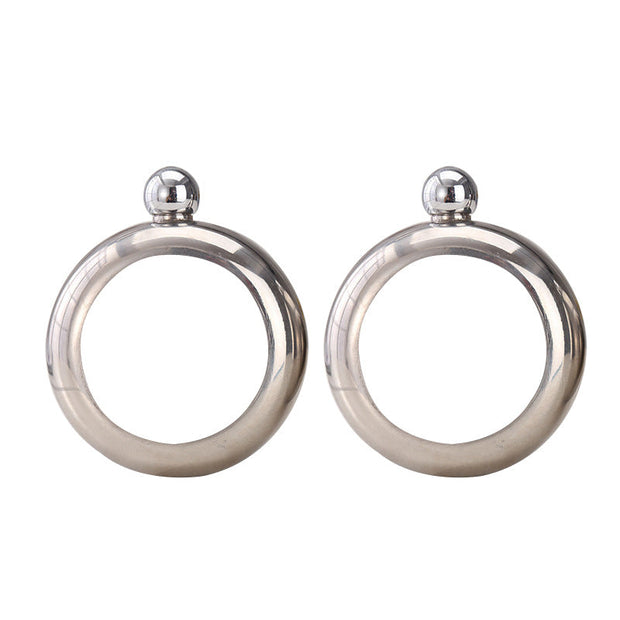 Stainless Steel Unisex Hidden Flask Bangle