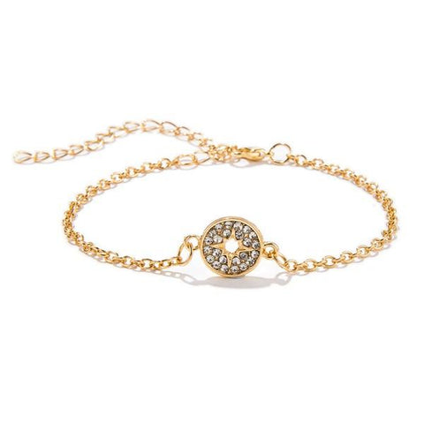 5 Piece Pink Crystal Celestial Bracelet Set ITALY Design  - ALILY