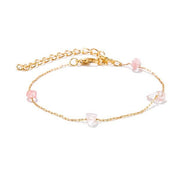 5 Piece Pink Crystal Celestial Bracelet Set ITALY Design  - ALILY