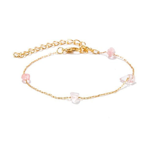 5 Piece Pink Crystal Celestial Bracelet Set ITALY Design  - ALILY