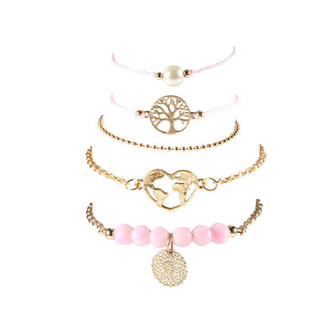 Women of The World Unite 5 Piece Bracelet Set ITALY Design  - ALILY