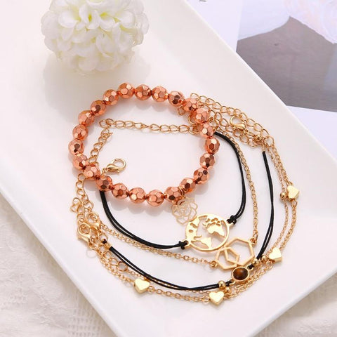 Chemist Around the World Rose Gold 6 Piece Set