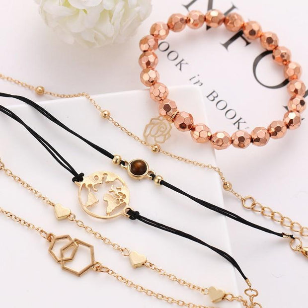 Chemist Around the World Rose Gold 6 Piece Set