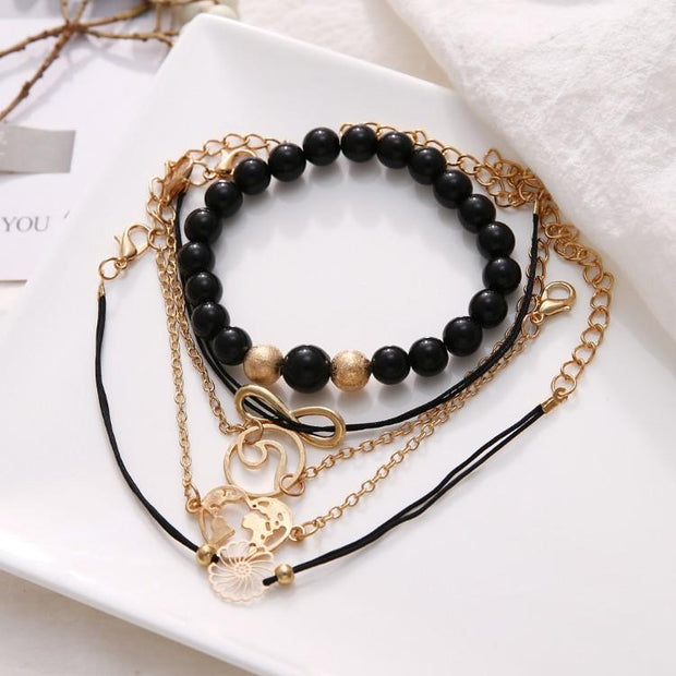 Love & Peace Throughout The World Marble 5 Piece Set ITALY Design  - ALILY