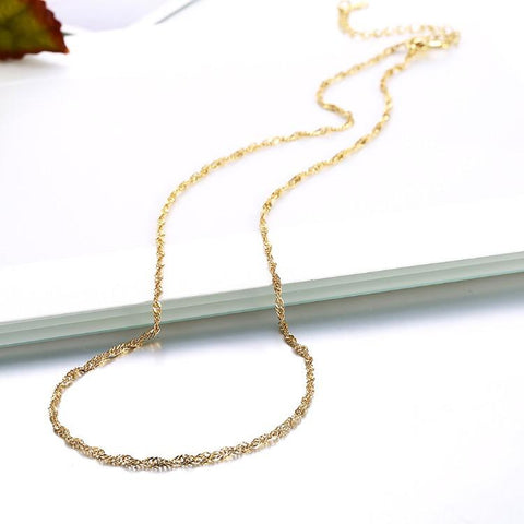 14K Gold Plated Chain Necklace, Necklaces, ALILY , ALILY   jewelryjewelry deals, swarovski crystal jewelry, groupon jewelry,, jewelry for mom, 