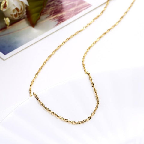 14K Gold Plated Chain Necklace, Necklaces, ALILY , ALILY   jewelryjewelry deals, swarovski crystal jewelry, groupon jewelry,, jewelry for mom, 