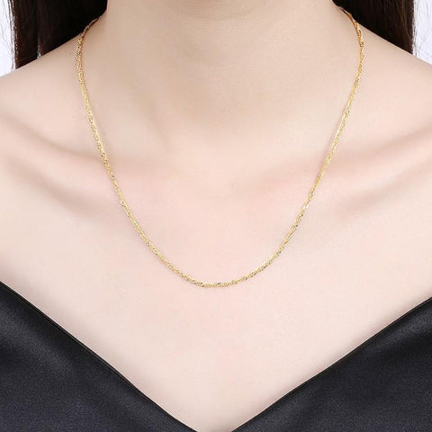 14K Gold Plated Chain Necklace, Necklaces, ALILY , ALILY   jewelryjewelry deals, swarovski crystal jewelry, groupon jewelry,, jewelry for mom, 