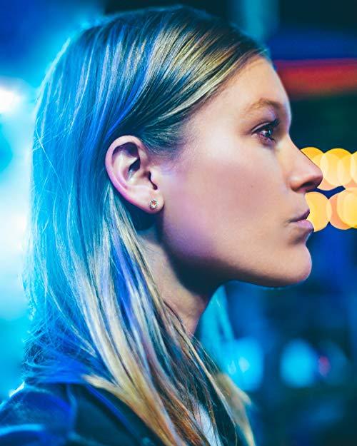 6mm Pave Disc Stud Earring with Swarovski Crystals - 14K Gold Plated, Earring, ALILY , ALILY   jewelryjewelry deals, swarovski crystal jewelry, groupon jewelry,, jewelry for mom, 