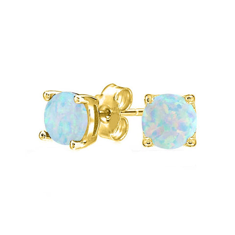 1.55 CTTW Oceanic Opal Classic Studs in 18K Gold Plating (Multiple Options), , ALILY , ALILY   jewelryjewelry deals, swarovski crystal jewelry, groupon jewelry,, jewelry for mom, 