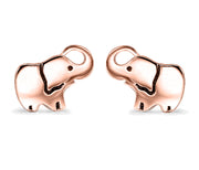 14K Gold Plating Mini Elephant Stud Earrings - Two Options Available