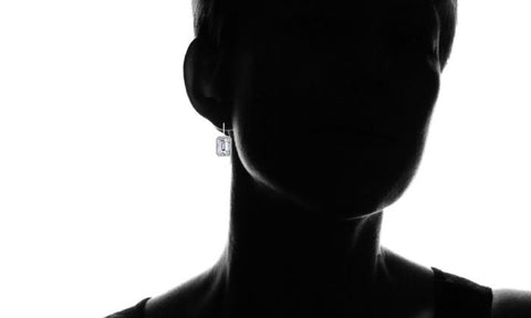 Emerald Cut 2.50 Cttw Gemstone Leverback Earrings in 14K White Gold Plating