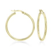 1.5" Classic Round Hoop Earringin 18K Gold Plated, Earring, ALILY , ALILY   jewelryjewelry deals, swarovski crystal jewelry, groupon jewelry,, jewelry for mom, 