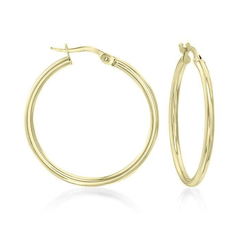 1.5" Classic Round Hoop Earringin 18K Gold Plated, Earring, ALILY , ALILY   jewelryjewelry deals, swarovski crystal jewelry, groupon jewelry,, jewelry for mom, 