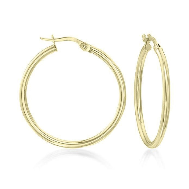 1.5" Classic Round Hoop Earringin 18K Gold Plated, Earring, ALILY , ALILY   jewelryjewelry deals, swarovski crystal jewelry, groupon jewelry,, jewelry for mom, 