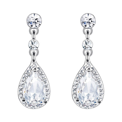 1.00 Ct Pear Cut Teardrop Earring ITALY Design  - ALILY