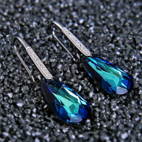 Bermuda Blue Linear Diamond Cut Pav&