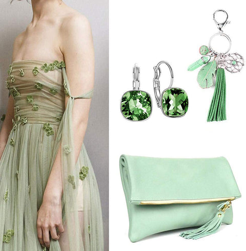 Asscher Cut  Elements Leverback Earrings